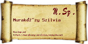 Muraközy Szilvia névjegykártya