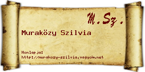 Muraközy Szilvia névjegykártya