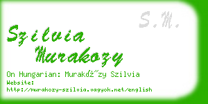 szilvia murakozy business card